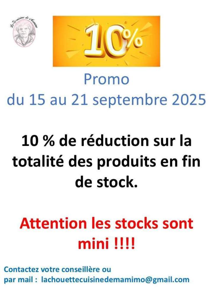 10 % dur fin de stock
