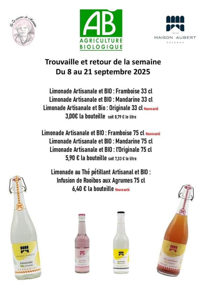 limonade du 30 09 au 15 10 2024