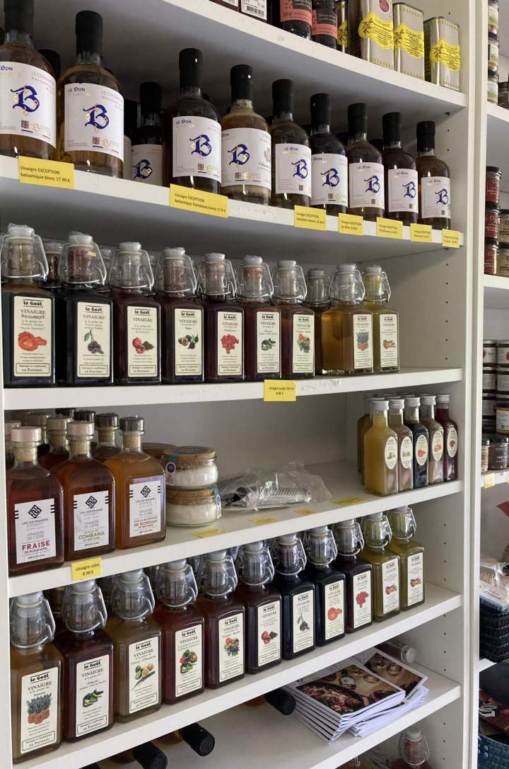 Large choix de vinaigres artisanaux Saclas